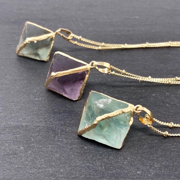 Estrella & Luna Jewelry - Last 1! 🌟HP🌟Boho Fluorite Crystal Necklace